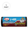J-400 Jumbo Boy Çöp Torbası 80 x 110 cm 10 Lu Rulo x 5 Paket = 50 Adet (Siyah)