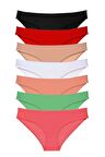 7 adet Süper Eko Set Likralı Kadın Slip Külot Set 5
