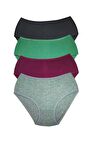 4 Adet Kadın Yüksek Bel Ribana Bato Külot S042