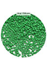 Opak Yeşil Renk 4 mm Yaklaşık 1100 adet / 100 gram Cam Boncuk Oya Yazma Bileklik ve Kolye