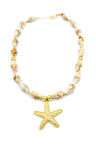Deniz Kabuklu Yıldız Kolye - Altın