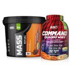 SSN Bulk Power Mass Gainer 5000G (Çikolata) + SSN Command 2100G (Krem Karamel)