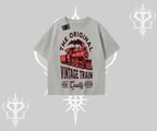 Oversize Tshirt Classic Railroad Vintage Train Street Aesthetic