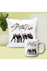 Stray Kids Baskılı Kupa ve Yastık Hediyelik Set Arkadaşa Hediye
