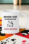 Hediyemi Benim Gibi Olmayacak Sonu Bendim Baskılı Porselen Kupa Bardağı Kupa Bardak
