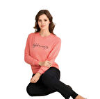 Rozalinda 3905 Kadın Kışlık O-Yaka Pijama Takım