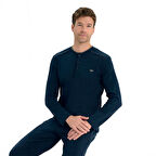 Over Sleep 2209 Erkek Kışlık Interlok Pijama Takım