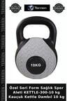 Özel Seri Form Sağlık Spor Aleti KETTLE-300-10 kg Kauçuk Kettle Dambıl 10 kg