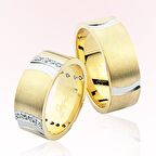 Harem Altın İki Renk Altın Alyans 3902