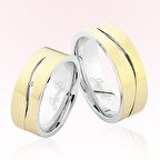 Sarı Beyaz Altın Alyans 3904