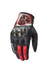 SCOYCO MC122 KORUMALI MOTOSİKLET ELDİVENİ KIRMIZI