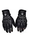 SCOYCO MX40-2 CARBON KORUMALI MOTOSİKLET ELDİVENİ SİYAH
