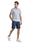 Erkek Kısa Kol Şortlu Gri Pijama Takımı C8T0N5O04-