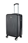 Orta Boy %100 Polikarbon Valiz Siyah 1815