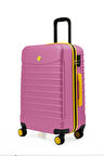 Orta Boy Valiz 4x2 Teker Pembe 1168