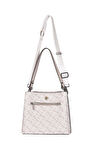 . Çapraz Askılı Kadın Çanta Beyaz-Gri Us24109