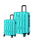 2'li Valiz Seti Büyük Boy - Kabin Boy Su Yeşili 1167