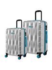 2'li Valiz Seti Büyük Boy - Orta Boy Gri 1167