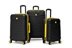 3'lü Valiz Seti Büyük Boy - Orta Boy - Kabin Boy Siyah 1168