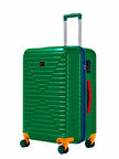 Büyük Boy %100 Polikarbon Valiz 4x2 Teker Yeşil 1088