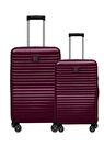 2'li Valiz Seti Polikarbon Büyük Boy – Orta Boy Valiz Bordo 1811