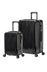 2'li Valiz Seti Polikarbon Büyük Boy – Kabin Boy Valiz Siyah 1815