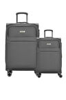 Pierre Cardin 2'li Valiz Seti Büyük Ve Kabin Boy Lüx Kumaş Valiz Antrasit 04pc6000