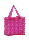 Kadın Plaj Çantası Pembe Şişme Omuz Çanta Plj01