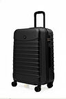Kabin Boy Valiz 4x2 Teker Siyah-Siyah 1168-S