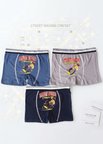 Erkek Çocuk Renkli Pamuklu Boxer 3 ' Lü Paket
