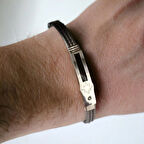 %100 Doğal 6 Mm Çakra Taşı Çelik İp Sarma Bileklik Mıknatıs Kapama 22 Cm 