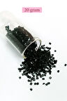 Kesme Cam Boncuk 2mm - 20 Gram - Siyah -BNC312