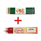 Kırmızı Kalem Kurşun Kalem 12 Adet Set