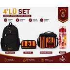 Galatasaray Lisanslı Siyah Sırt Çantası 26547+ Beslenme Çantası 26927+ Kalemlik 26578+ Matara 26567