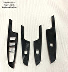 Hyundai Tucson 2015-2018 Kapı Kolçak Kaplama Karbon (Koltuk Isıtıcı Model)