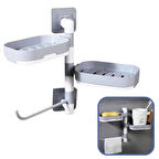caselka® Çoklu Sabun Tutucu Fonksiyonel Banyo Sabunluk