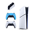 Playstation 5 Slim Digital 825 GB + Şarj İstasyonu + 2. Mavi Dualsense İthalatçı Garantili