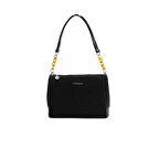 Silver Polo  Kadın Çapraz Çanta 910-39506 SILVER POLO ÇAPRAZ Kadın ÇANTASI M158 SİYAH-RUGAN SİYAH