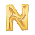 Periboia Altın Sarısı Folyo Harf Balon 1 Metre