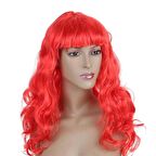 Periboia Dalgalı Kırmızı Peruk Saç