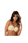 Kadın Ekru Desteksiz Bonnie Straplez Sütyen