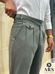 ARS MAGİC BOX YENİ SEZON PAMUK BAGGY ÇİFT PİLELİ RAHAT KESİM VE METAL TOKALI STANDART BOY PANTALON