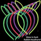 Karanlıkta Yanan Glow Tavşan Kulağı Tavşan Tacı Renkli 6 Adet (3984)