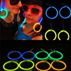 Karanlıkta Parlayan Glow Stick Küpeler Glow Partisi Küpeleri 6 Çift 12 Adet (3984)
