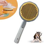 Plastik Beyaz Evcil Hayvan Bakım  Pet Fırçası Çok Amaçlı Pet Fırçası Beyaz (3984)