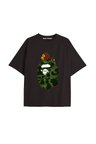 UNİSEX Bay Bape Desenli Siyah Yazlık T-shirt