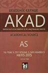 Akad Akademik Kaynak Dergisi Sayı: 5