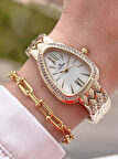 Coliseum Özel Tasarım Vintage Seri Kadın Kol Saati+ Bileklik Hediyeli CL8307.M1