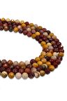 8 MM Faset Kesim Monkay Jasper Doğal Taş Dizi