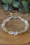 Sarı Rutil Kuvars Taşı Doğal Taş Bileklik